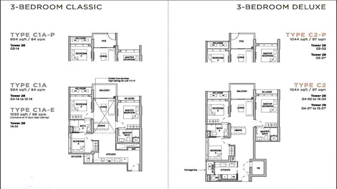 Sceneca Resi Floor Plan_3BR