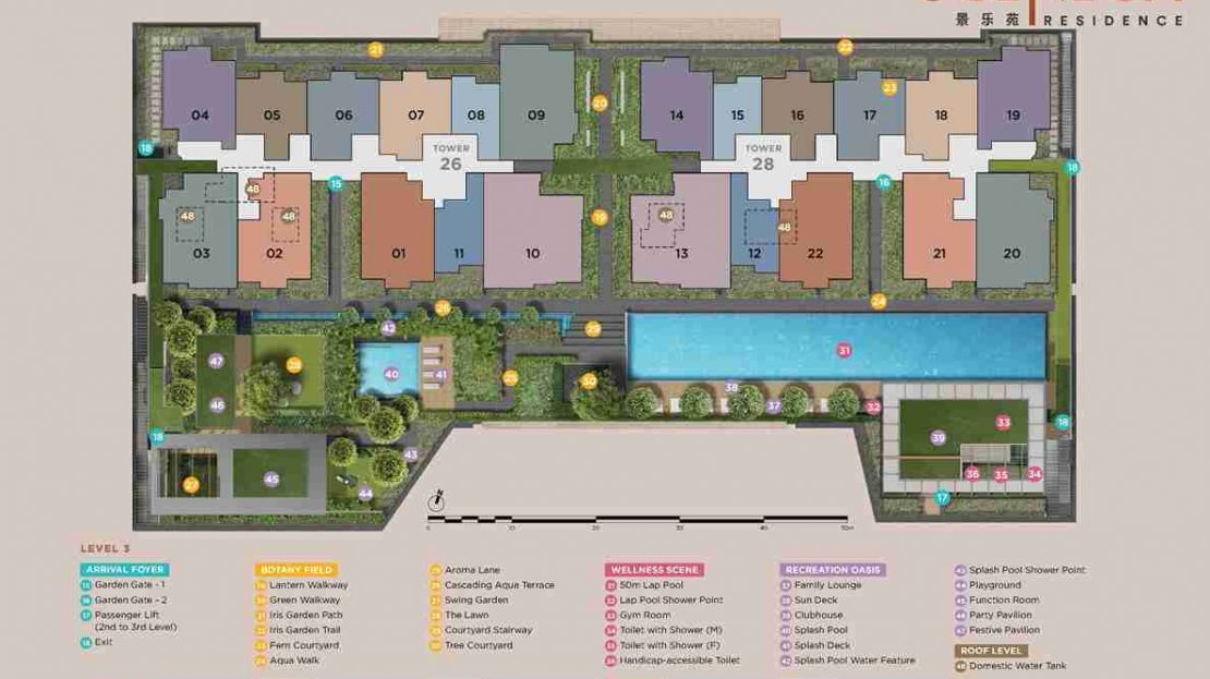 Sceneca Residence - site plan
