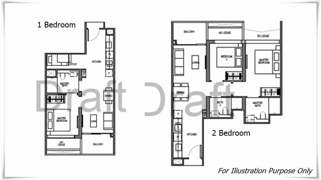 Blossom by The Park-1 + 2 Bedder
